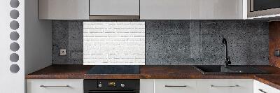 Hob splashback Brick wall