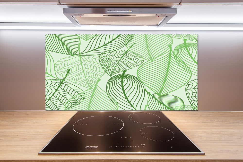 Kitchen splashback Pattern leaves