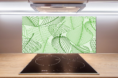 Kitchen splashback Pattern leaves