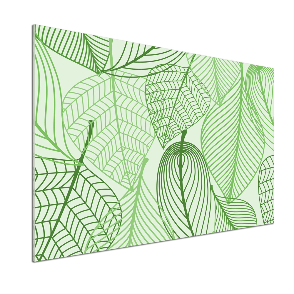 Kitchen splashback Pattern leaves