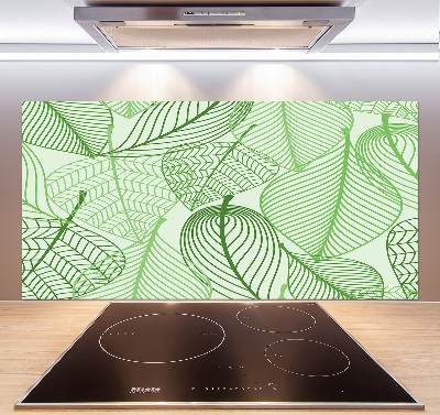 Kitchen splashback Pattern leaves