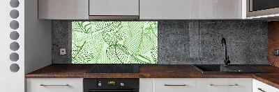 Kitchen splashback Pattern leaves