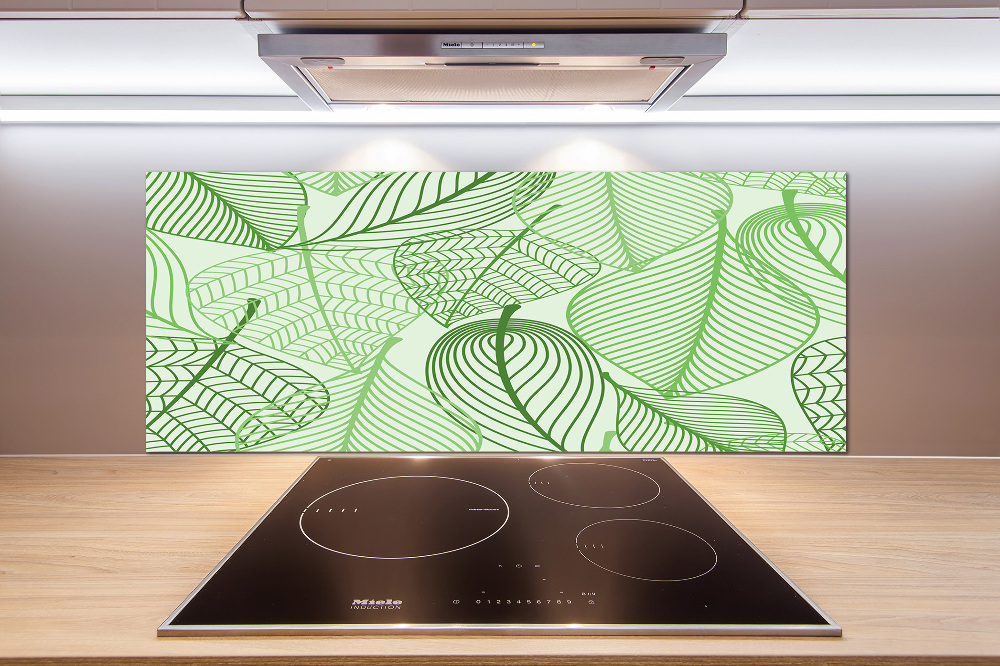 Kitchen splashback Pattern leaves