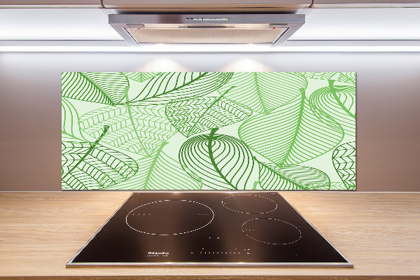 Kitchen splashback Pattern leaves