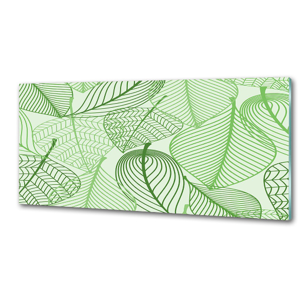 Kitchen splashback Pattern leaves