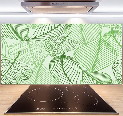 Kitchen splashback Pattern leaves