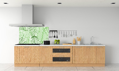 Kitchen splashback Pattern leaves