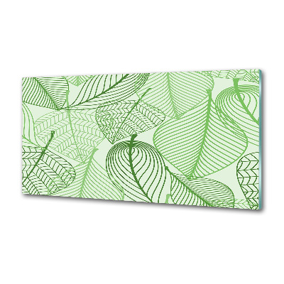 Kitchen splashback Pattern leaves