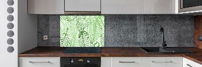 Kitchen splashback Pattern leaves