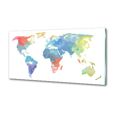 Cooker splashback world map