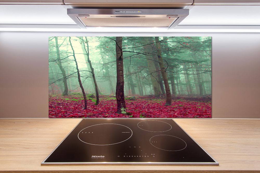 Cooker splashback Autumn leaves