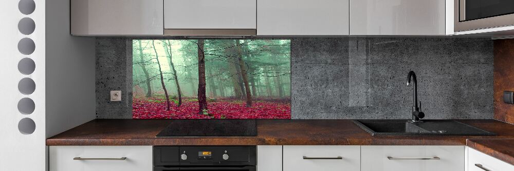 Cooker splashback Autumn leaves