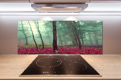 Cooker splashback Autumn leaves