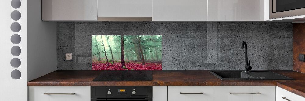 Cooker splashback Autumn leaves