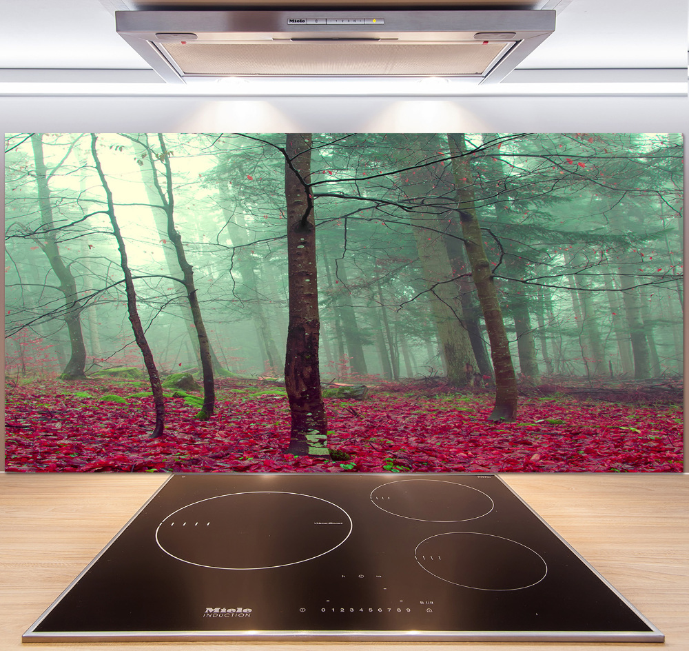 Cooker splashback Autumn leaves