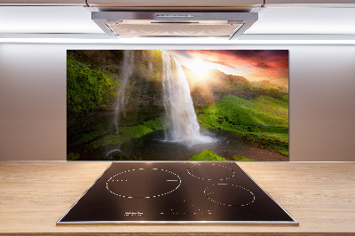 Cooker splashback Waterfall