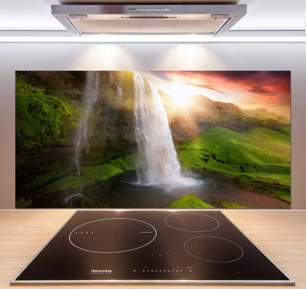 Cooker splashback Waterfall