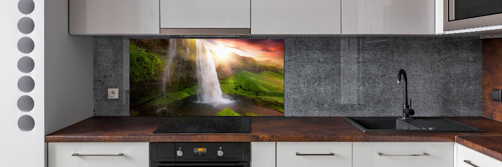 Cooker splashback Waterfall