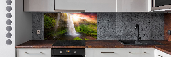 Cooker splashback Waterfall