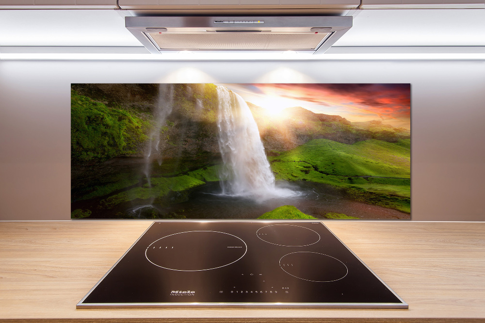 Cooker splashback Waterfall