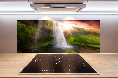 Cooker splashback Waterfall