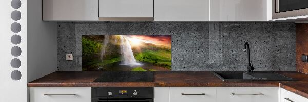 Cooker splashback Waterfall