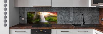 Cooker splashback Waterfall