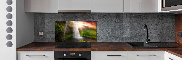 Cooker splashback Waterfall