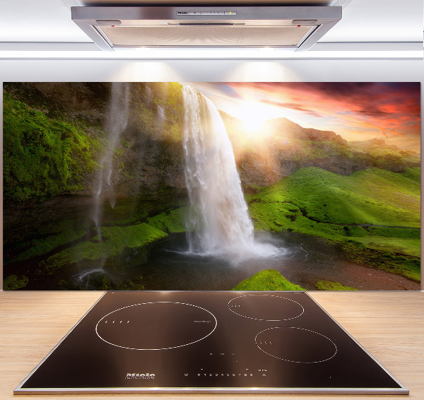 Cooker splashback Waterfall