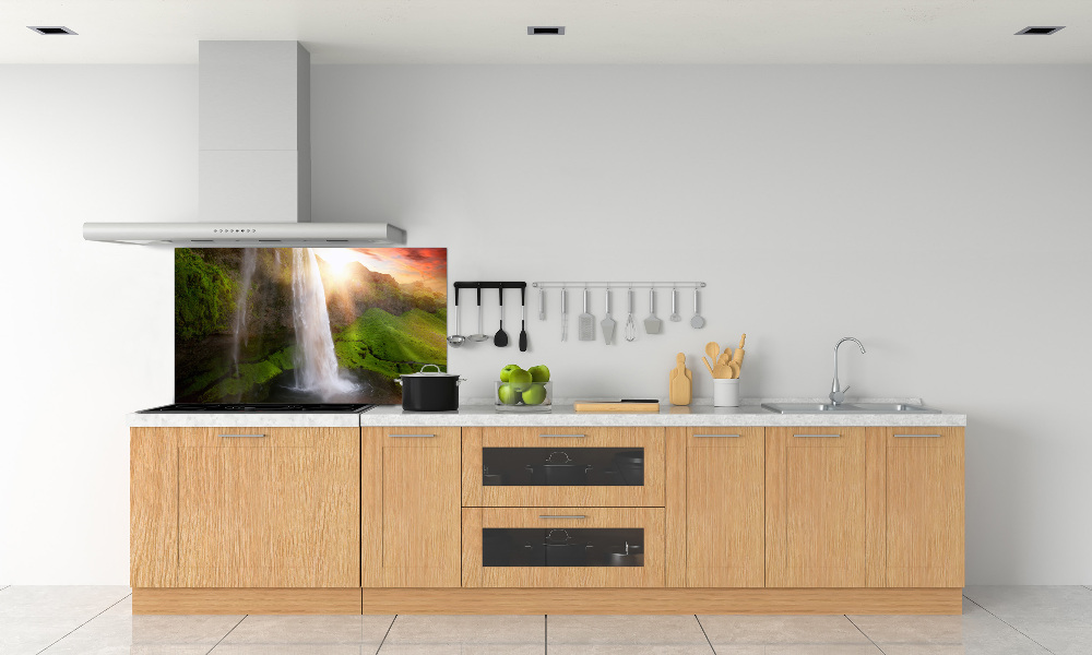 Cooker splashback Waterfall