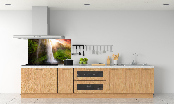 Cooker splashback Waterfall