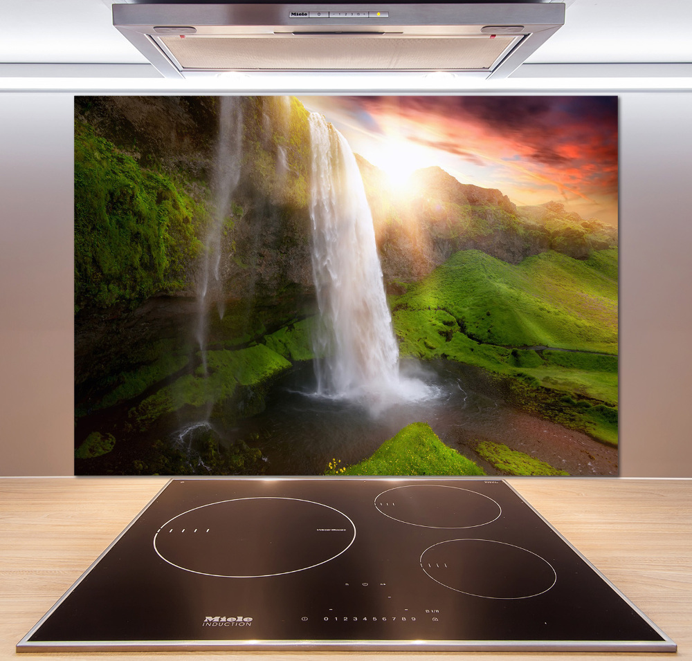 Cooker splashback Waterfall