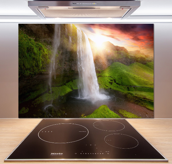 Cooker splashback Waterfall