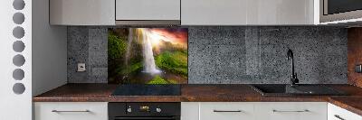 Cooker splashback Waterfall