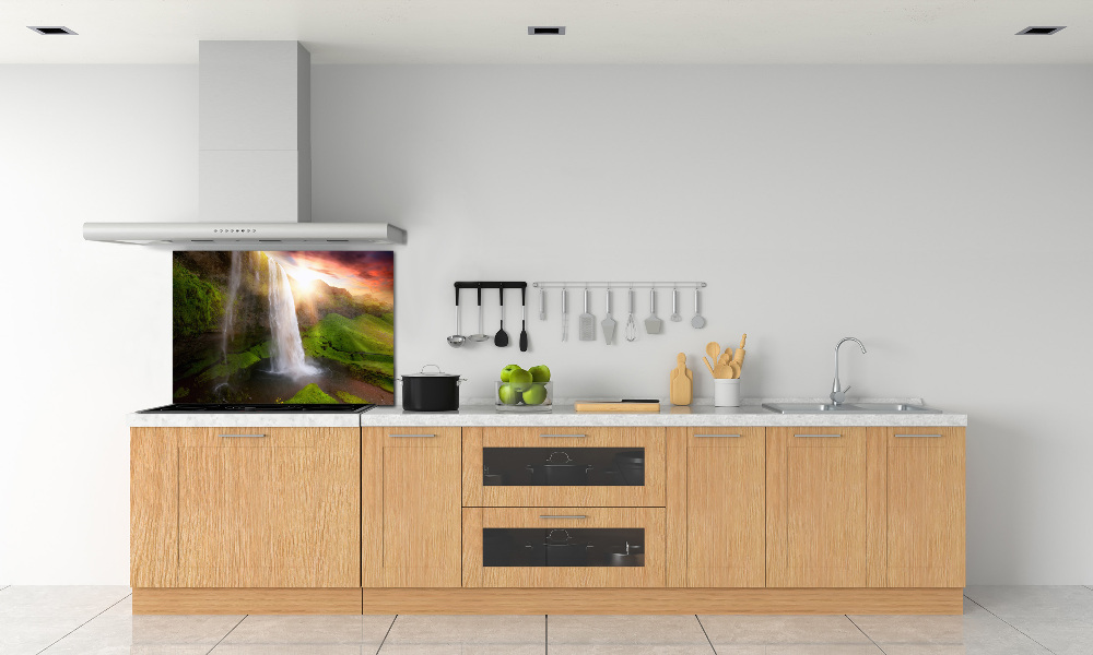 Cooker splashback Waterfall