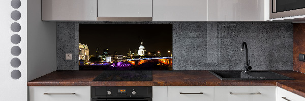 Cooker splashback Bridge at night