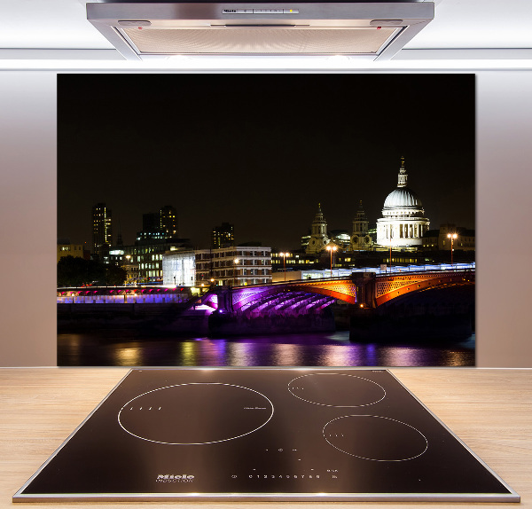 Cooker splashback Bridge at night