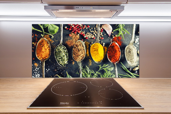 Kitchen splashback Colorful spices