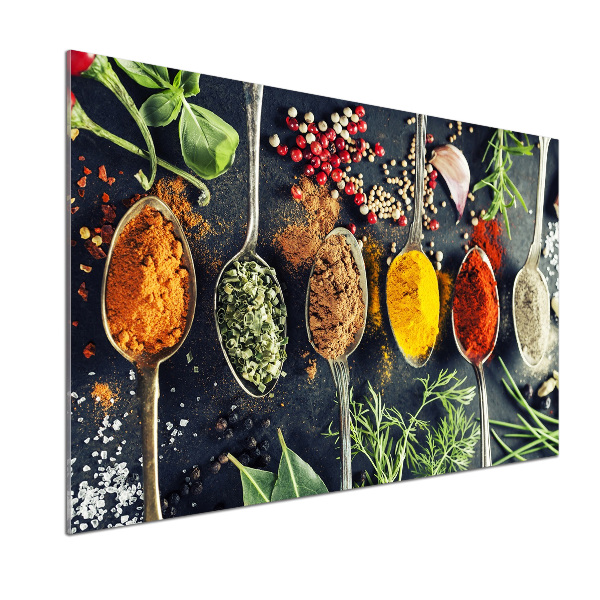 Kitchen splashback Colorful spices