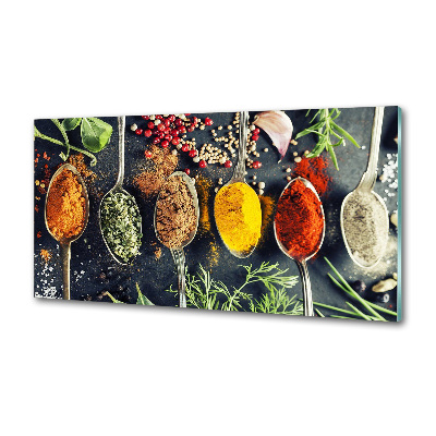 Kitchen splashback Colorful spices