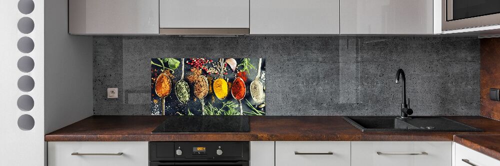 Kitchen splashback Colorful spices