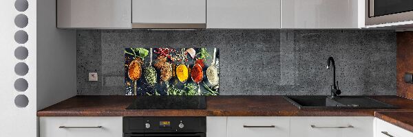 Kitchen splashback Colorful spices