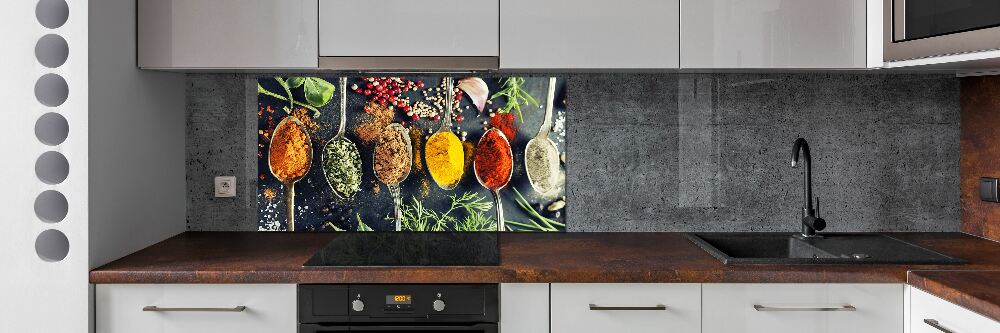 Kitchen splashback Colorful spices