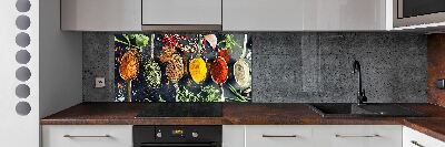 Kitchen splashback Colorful spices