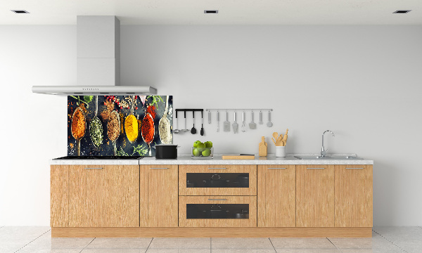 Kitchen splashback Colorful spices