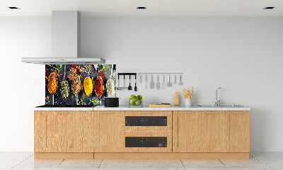 Kitchen splashback Colorful spices