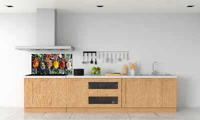 Kitchen splashback Colorful spices