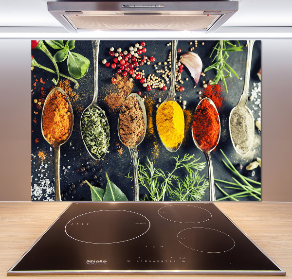 Kitchen splashback Colorful spices