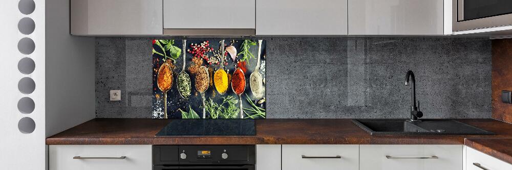 Kitchen splashback Colorful spices