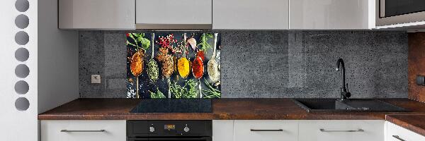 Kitchen splashback Colorful spices